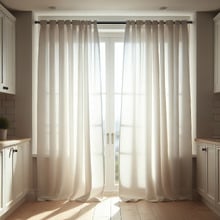 Lena Single Curtain Rod & Finials Set