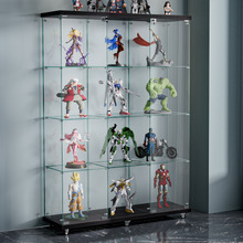 Aki 4 Tier Display Cabinet with Wheels