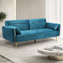 Cassia 2 Seater Single Velvet Sofa Bed