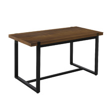 140cm  Stamp Pine Wood & Metal Dining Table