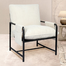 Avenel Corduroy Semi-Compressed Accent Chair