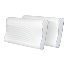 White Sorell Memory Foam Neck Contour Pillows (Set of 2)