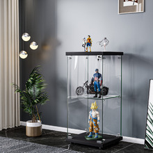 Zorn 2 Shelf Glass Display Cabinet