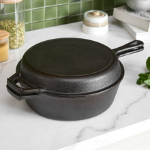 2 Piece Avondale Cast Iron Dutch Oven Skillet Combo Set