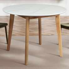 Batavia Marble-Look Dining Table