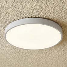 Wexler White Round LED Oyster Light