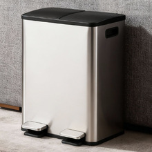 Zora 60L Stainless Steel Dual Bucket Rubbish Bin