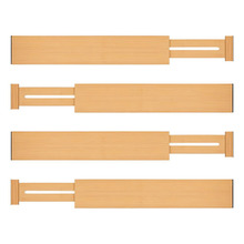 Zely Bamboo Drawer Dividers (Set of 4)
