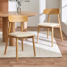 Sujin Rubberwood Dining Chairs (Set of 2)