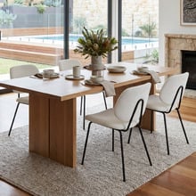 Ivory Bianca Corduroy Dining Chairs (Set of 4)
