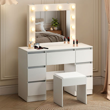 2 Piece Safiya LED Dressing Table & Stool Set