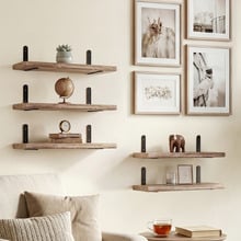 Zachary Wall Mounted Shelves (Set of 5)