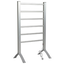 520 x 900mm 6 Bar Aluminium Freestanding Heated Towel Rail