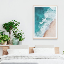 Aerial Beach Framed Print