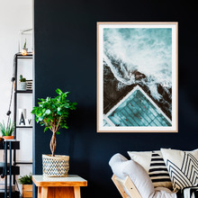 Above The Icebergs Framed Print