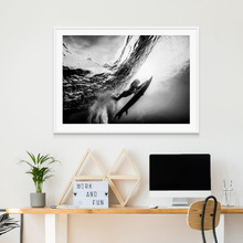 Duck Dive Framed Print