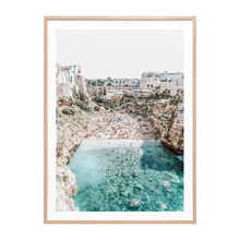 Italian Beach Framed Paper Print Wall Art