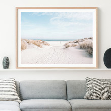 Beach Entrance Framed Paper Print Wall Art
