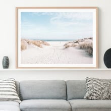 Beach Entrance Framed Paper Print Wall Art