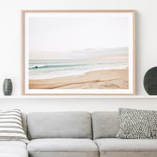 Pastel Coast Framed Paper Print Wall Art