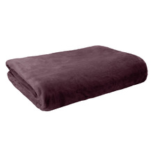 Aubergine Lucia Luxury Plush Velvet Blanket