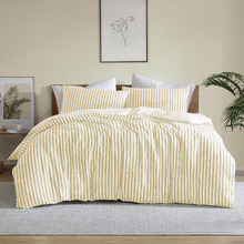 Yellow Stripe Frankie Quilt Cover Set
