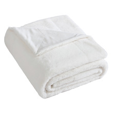 Benz Faux Fur & Sherpa Reversible Throw