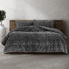 Cole Faux Fur Quilt Cover Set