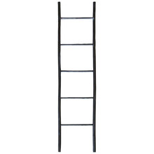 Black Bukit Bamboo Display Ladder