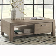 Rinoah Rectangular Acacia Wood Coffee Table