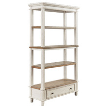 Natural & White Lorianne 4 Tier Bookshelf