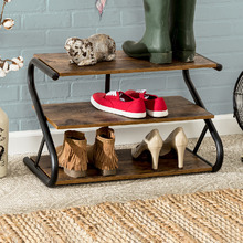Rustic Z-Frame Shoe Rack