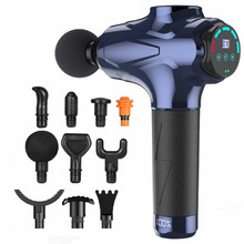 Blue 12.6V Massage Gun with 10 Heads