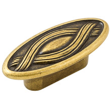 Nouveau Zamak Oval Knob