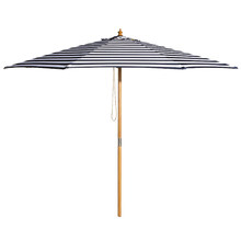 3m Navy & White Striped St. Tropez Market Umbrella