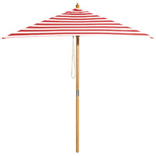 2m Red & White Striped Monte Carlo Market Umbrella