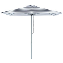 2m Black & White Striped Mont Blanc Market Umbrella