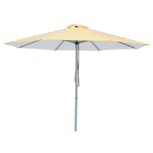 3m Yellow & White Striped Capri Market Umbrella
