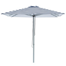 2m Navy & White Striped Santorini Market Umbrella