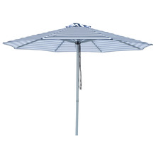 3m Navy & White Striped Santorini Market Umbrella