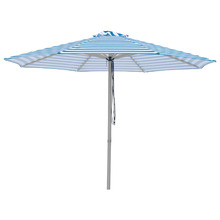 3m Blue & White Horizon Aluminium Umbrella