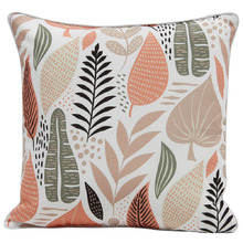 Pastel Pink Bush Flora Outdoor Cushion