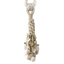 Shell and Pompom Cotton Curtain Tieback