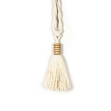 Cotton & Mango Wood Tassel Curtain Tieback