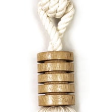 Cotton & Mango Wood Tassel Curtain Tieback
