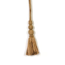 Natural Triple Sphere Jute Curtain Tieback