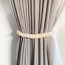 Twist Rope Cotton Curtain Tieback with Clasp