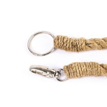 Natural Triple Sphere Jute Curtain Tieback