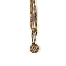 Natural & Black Jute Ball Curtain Tieback