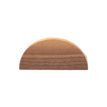 Loch Walnut Wood Half Moon Cabinet Handle